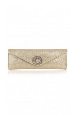 Alice Gold Glitter Clutch