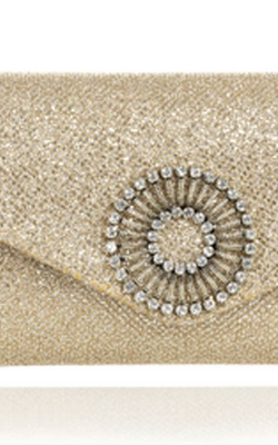 Alice Gold Glitter Clutch