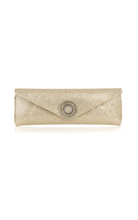 Alice Gold Glitter Clutch