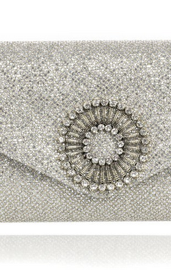 Alice Silver Glitter Clutch