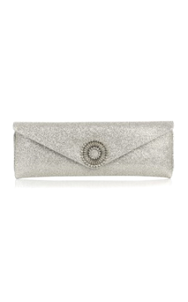 Alice Silver Glitter Clutch