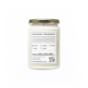 Apotheke Fragrance Glass Jar Candle Basil+Sage+Mint