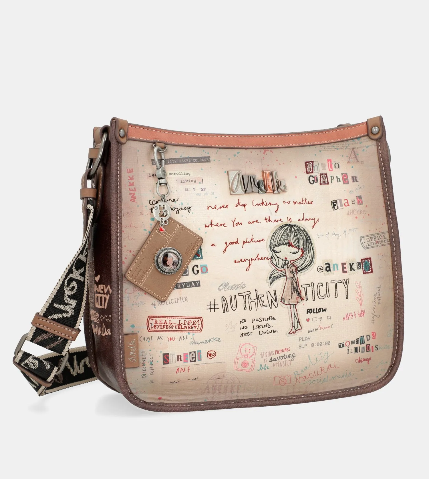 Authenticity square-shaped crossbody bag