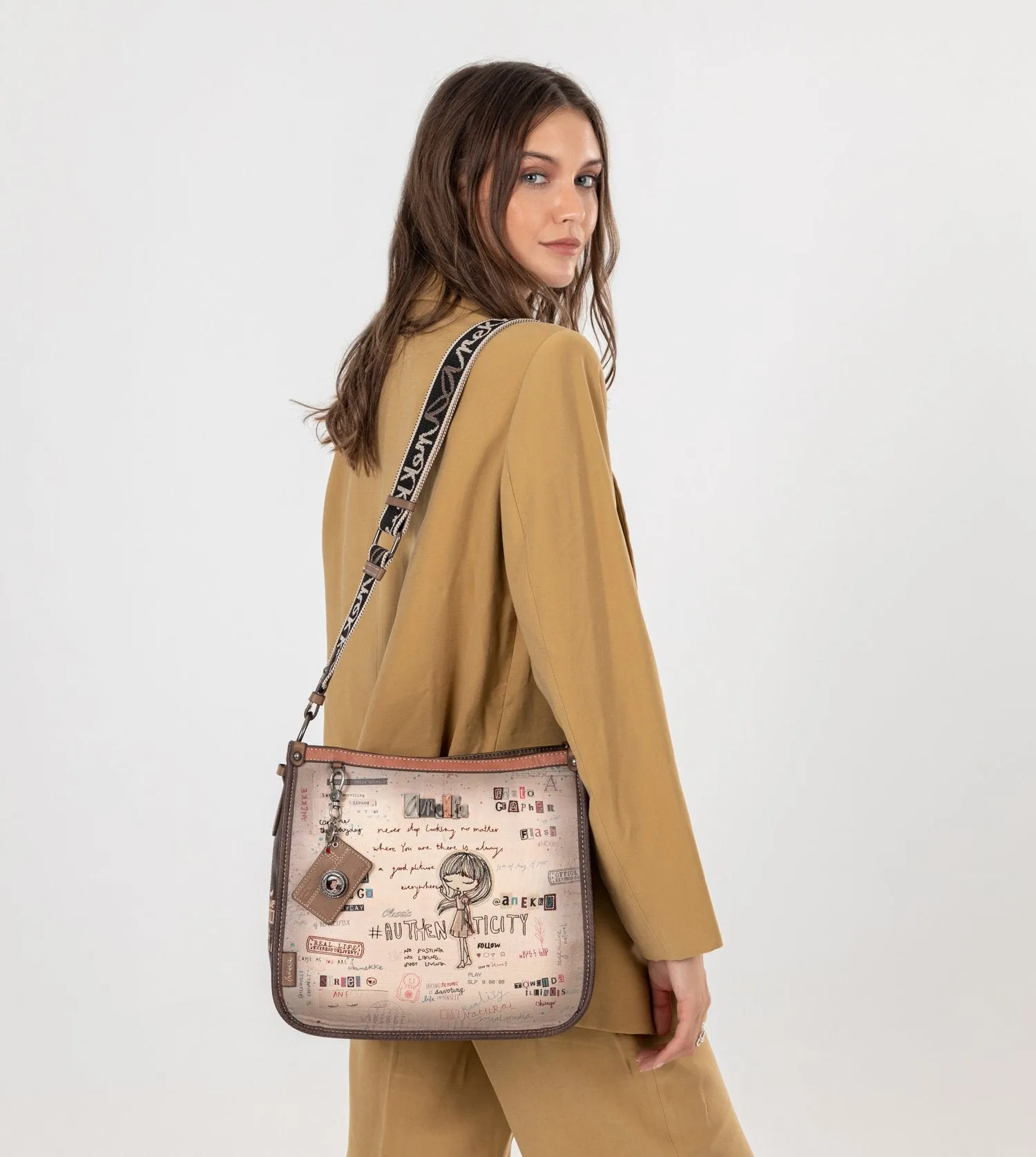 Authenticity square-shaped crossbody bag