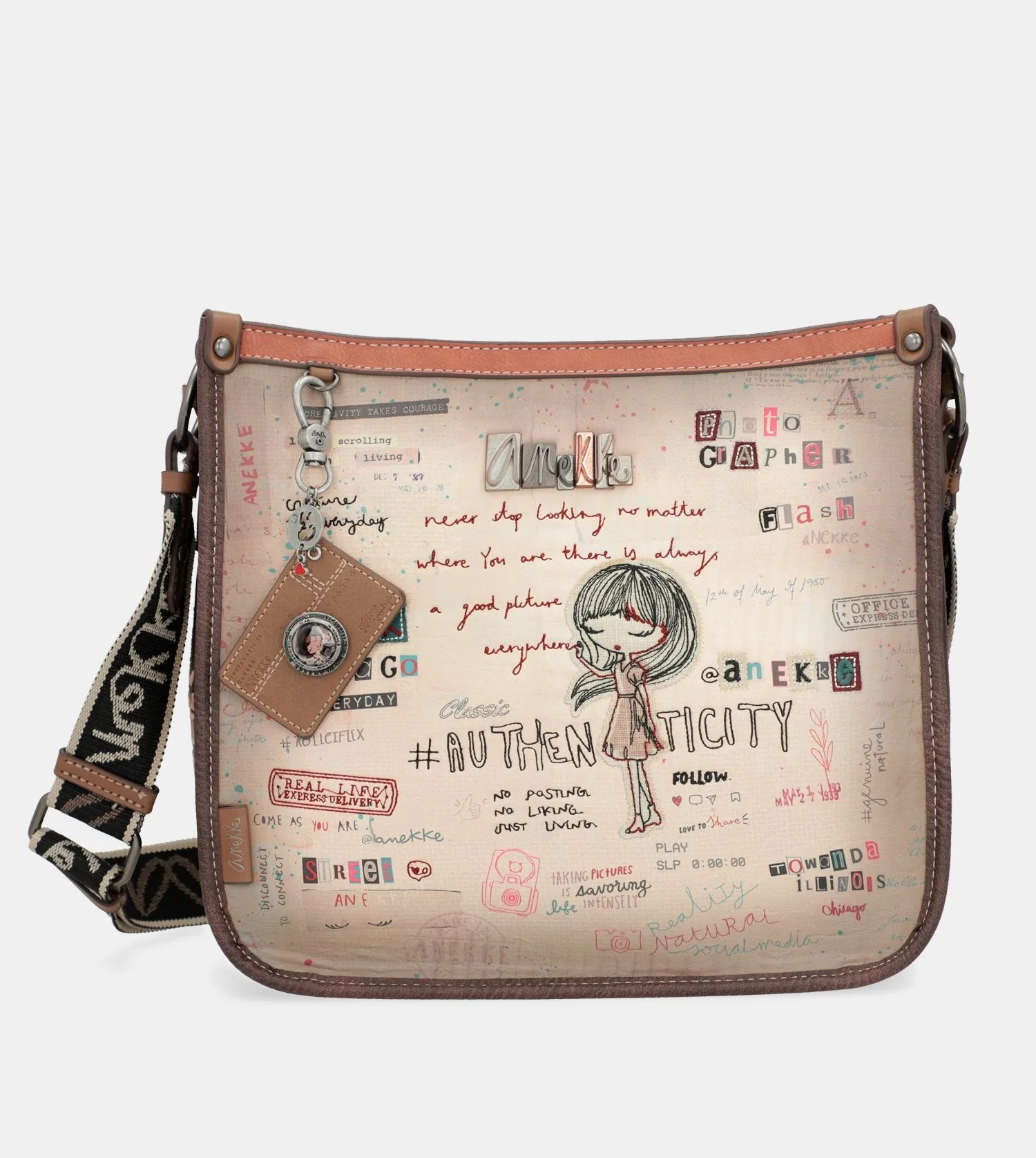 Authenticity square-shaped crossbody bag