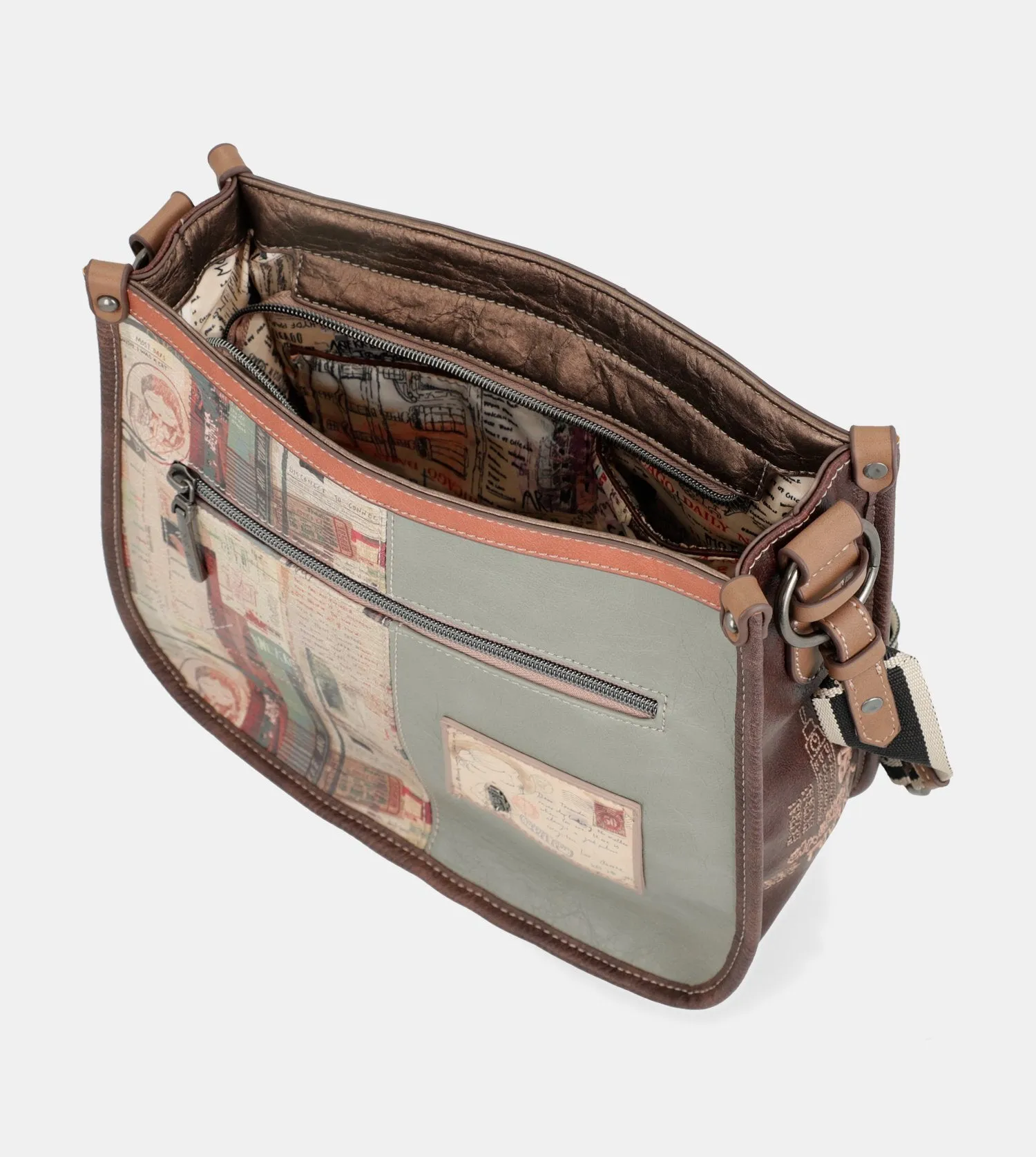 Authenticity square-shaped crossbody bag