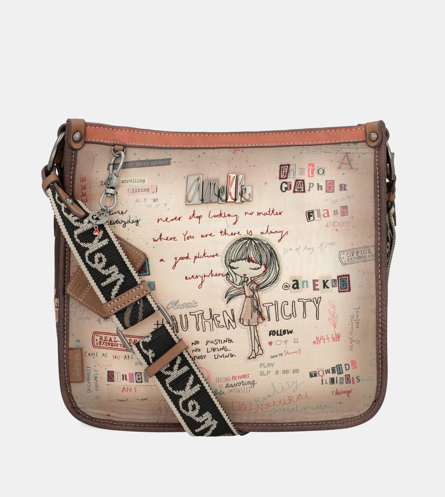 Authenticity square-shaped crossbody bag