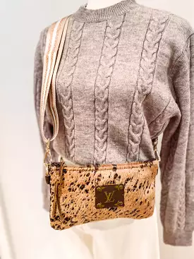 Brown Cheetah Crossbody