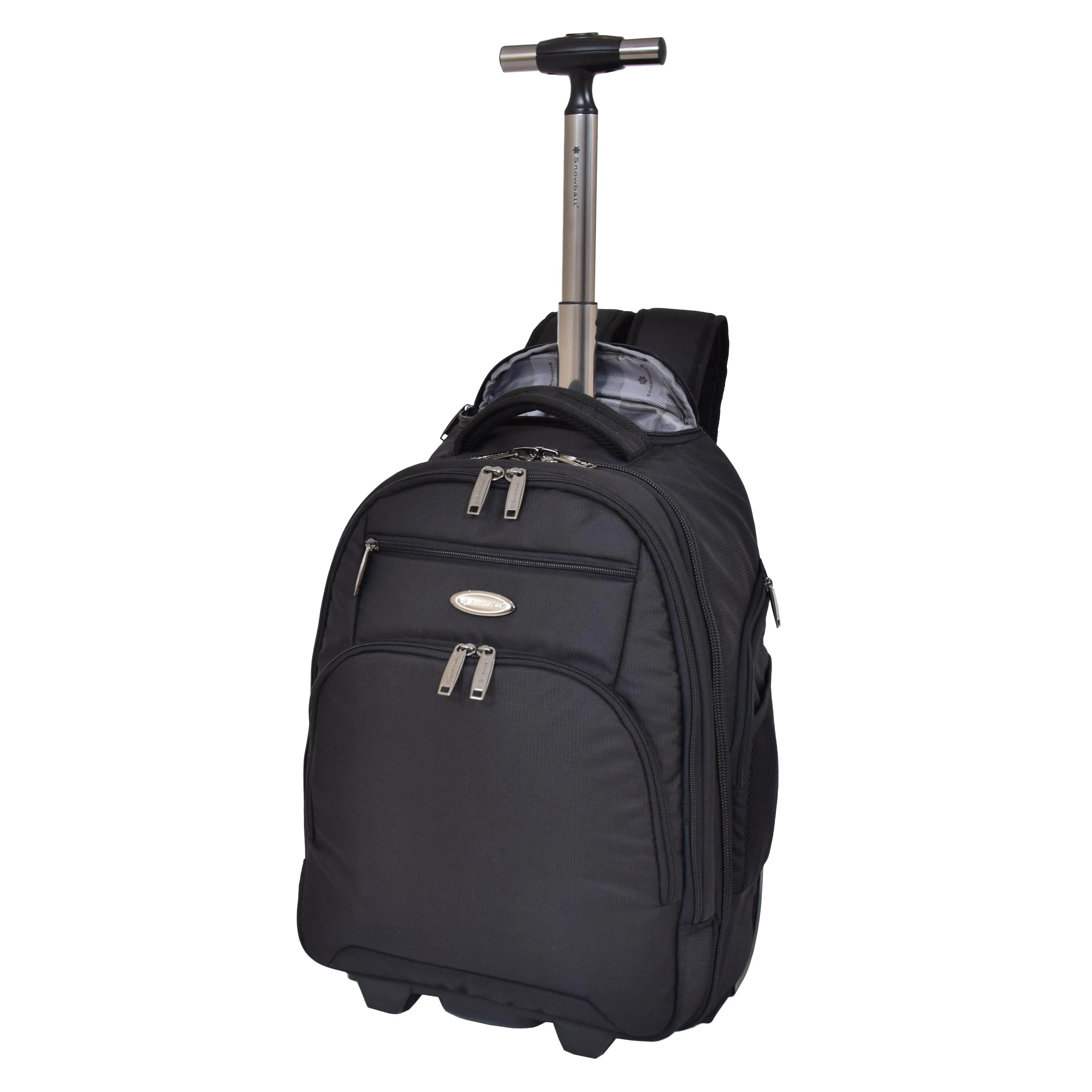 Cabin Size Backpack with Wheels H57 Black