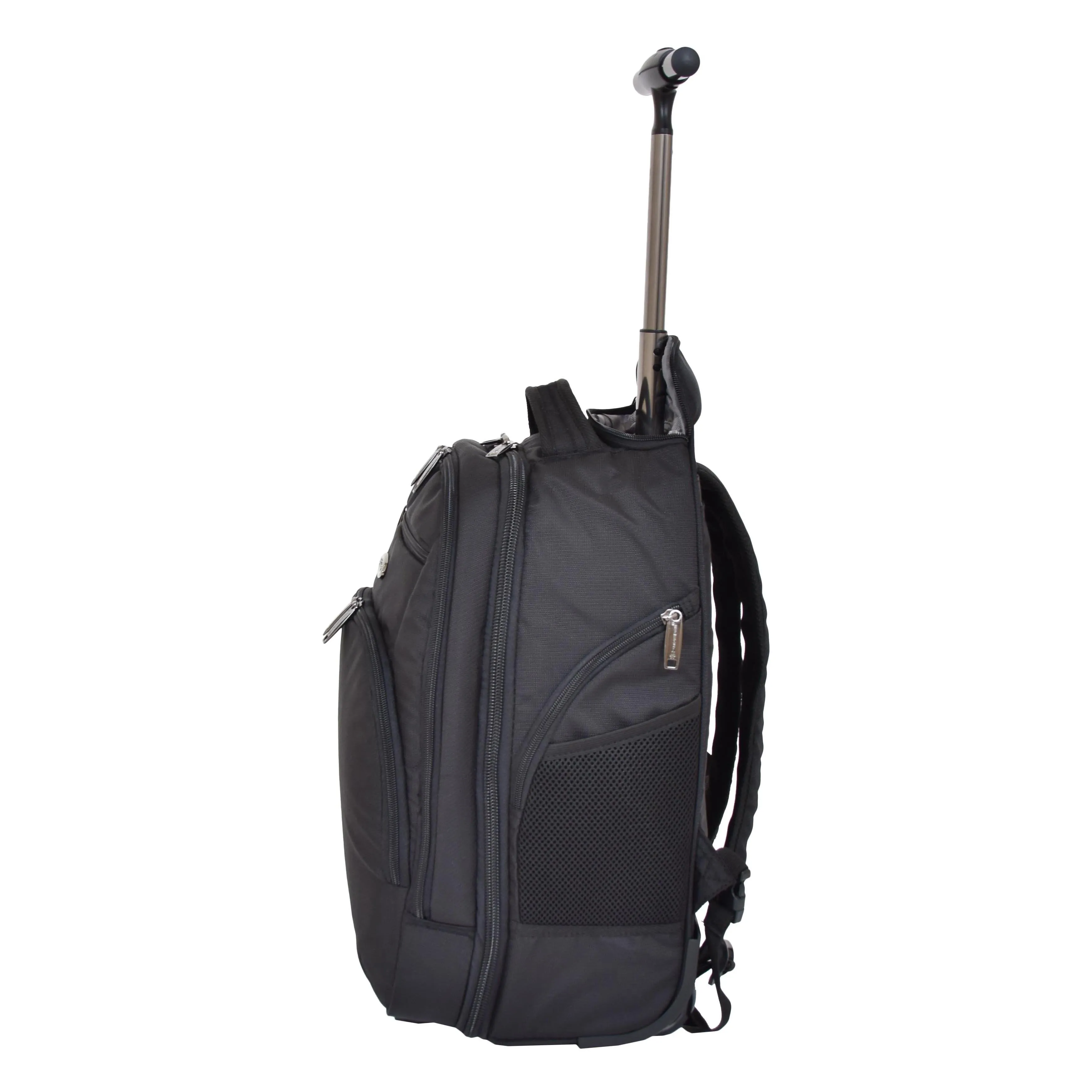 Cabin Size Backpack with Wheels H57 Black