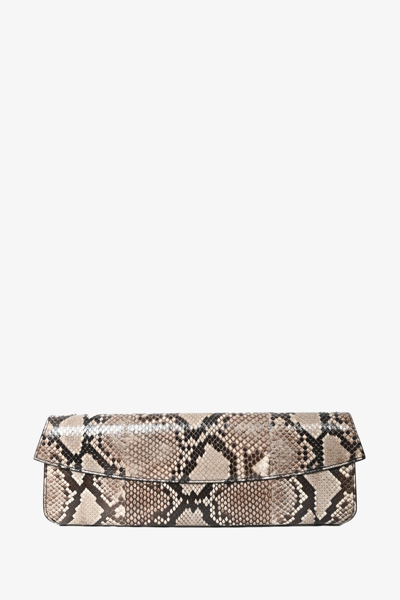 Celine Python Evening Flap Clutch