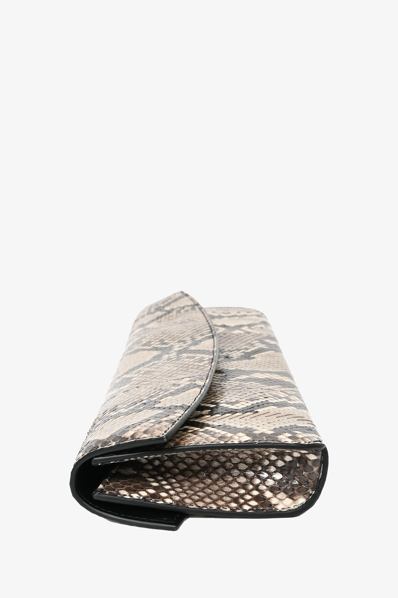 Celine Python Evening Flap Clutch