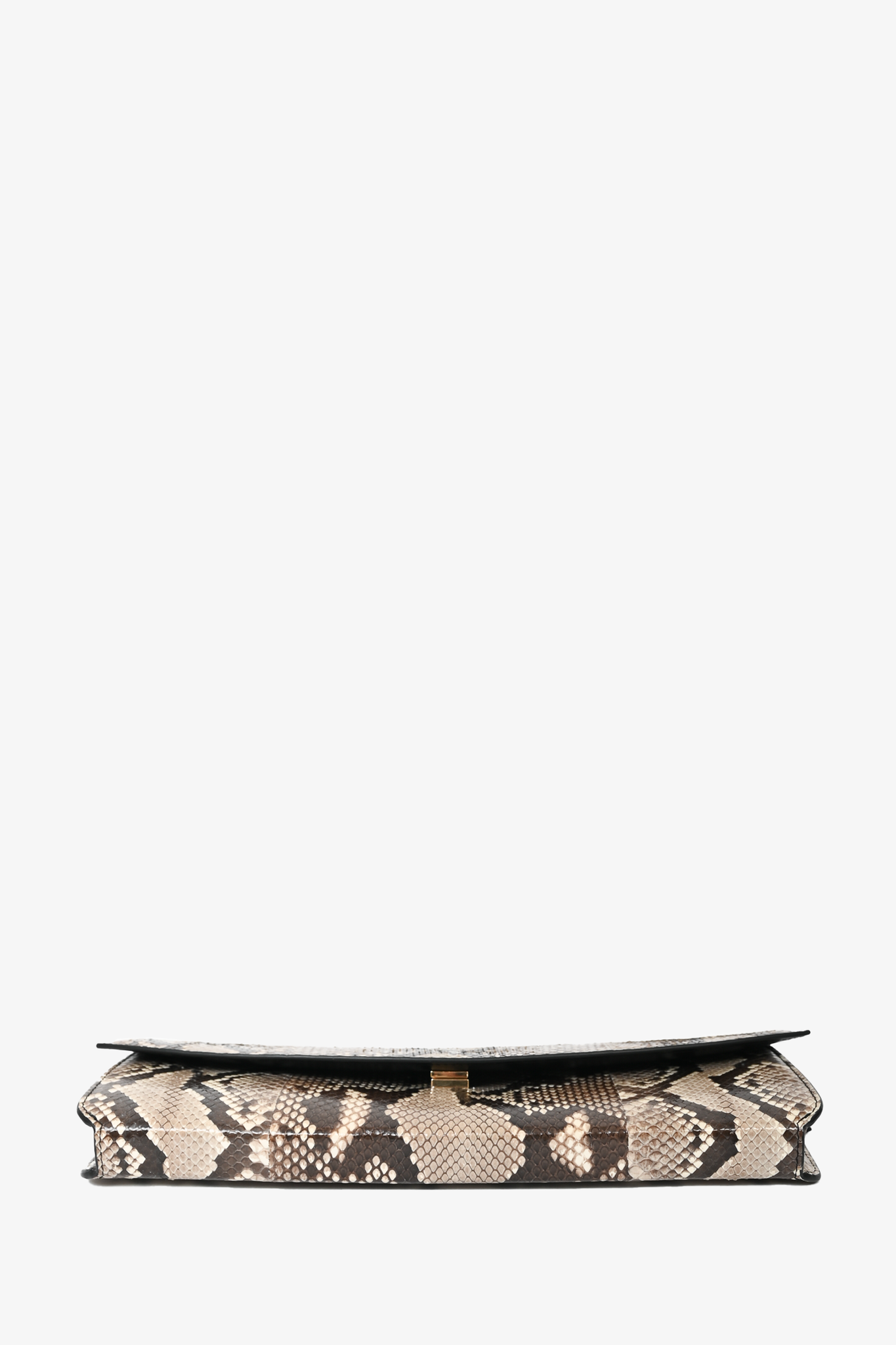 Celine Python Evening Flap Clutch