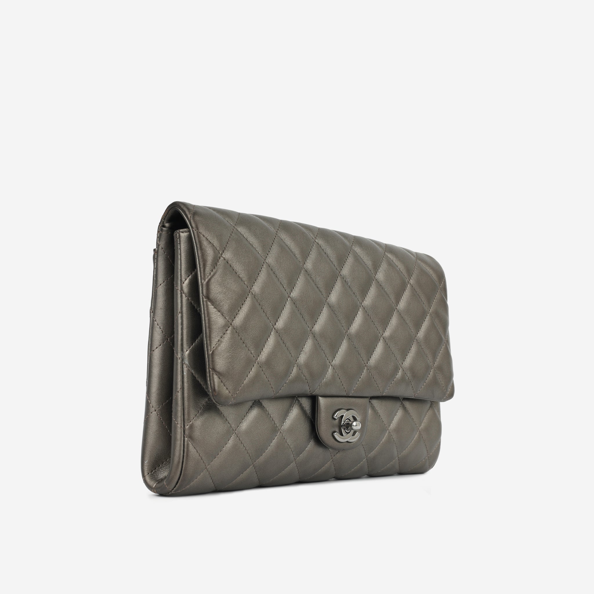 Chanel Timeless Clutch with Chain - Graphite