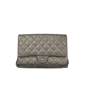 Chanel Timeless Clutch with Chain - Graphite