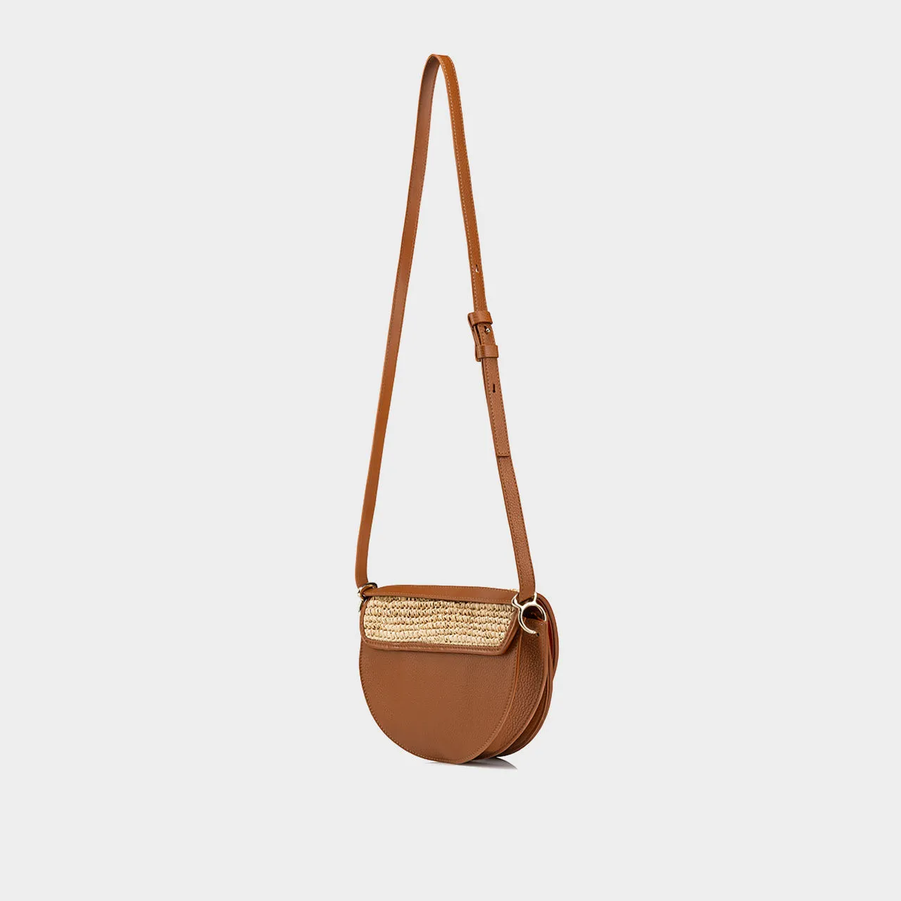 CHRISTIAN LOUBOUTIN By My Side Raffia Crossbody Bag - NATURALCUOIOCUOIO