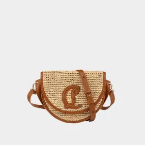 CHRISTIAN LOUBOUTIN By My Side Raffia Crossbody Bag - NATURALCUOIOCUOIO