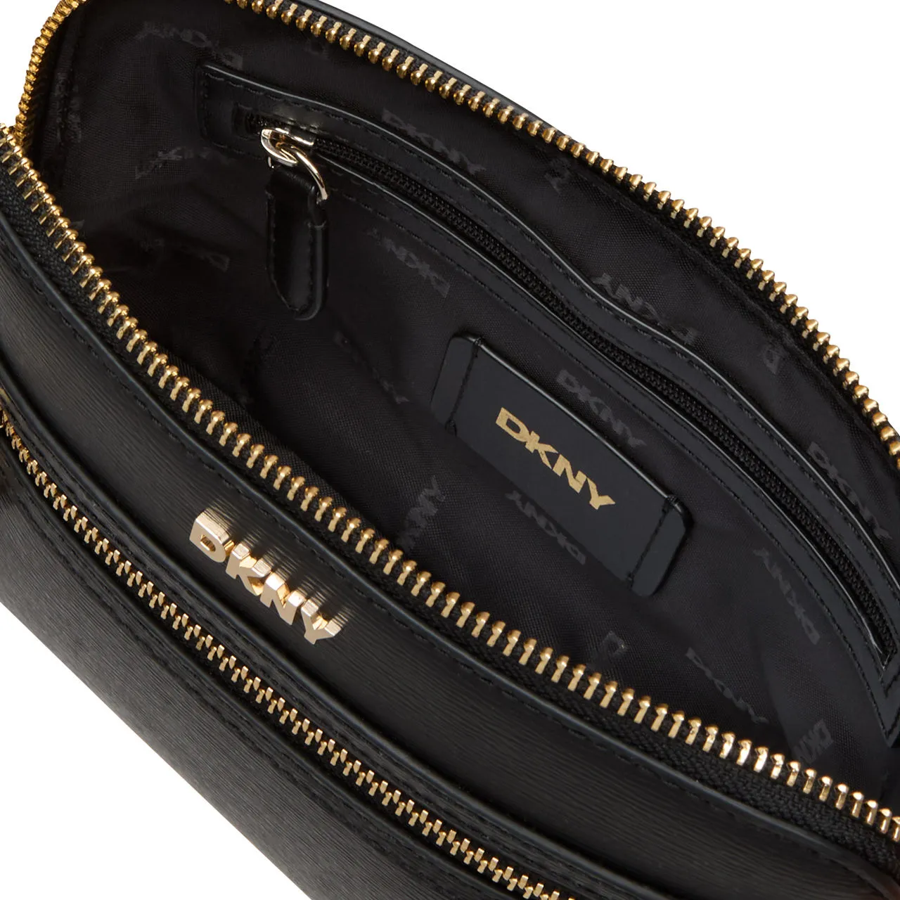 DKNY Bryant Dome Crossbody Bag - Black  Gold