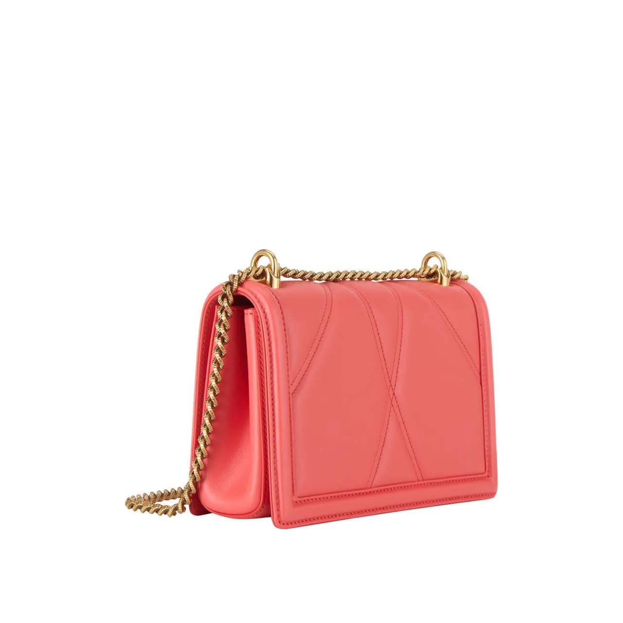 DOLCE & GABBANA Devotion Crossbody Bag - Coral