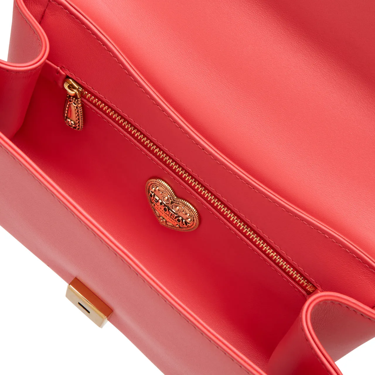 DOLCE & GABBANA Devotion Crossbody Bag - Coral