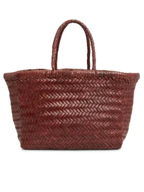 Dragon Diffusion Triple Jump Small Woven Bordeaux Tote