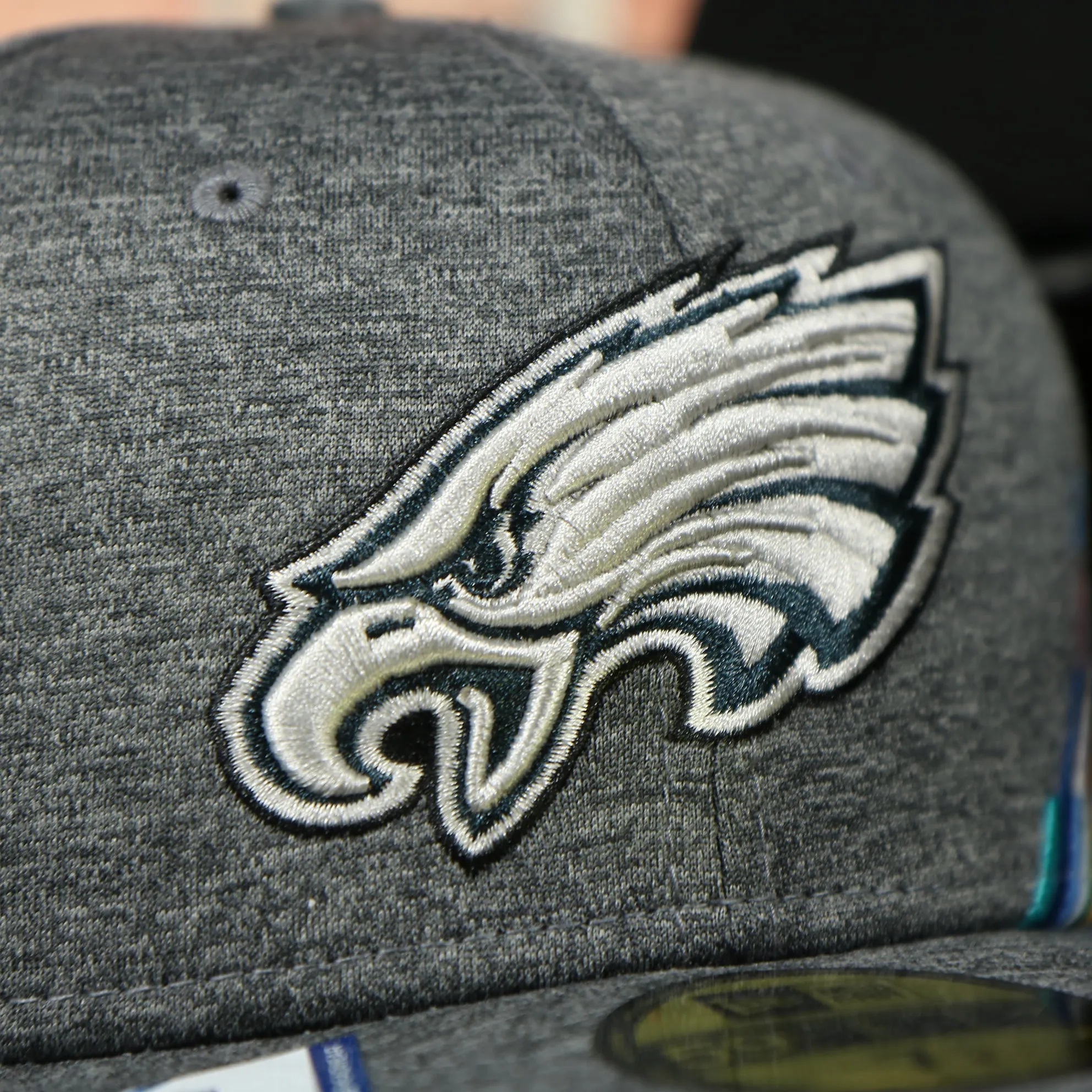 Eagles Breast Cancer awareness fitted hat | Philadelphia eagles crucial catch sideline 59fifity fitted cap bca