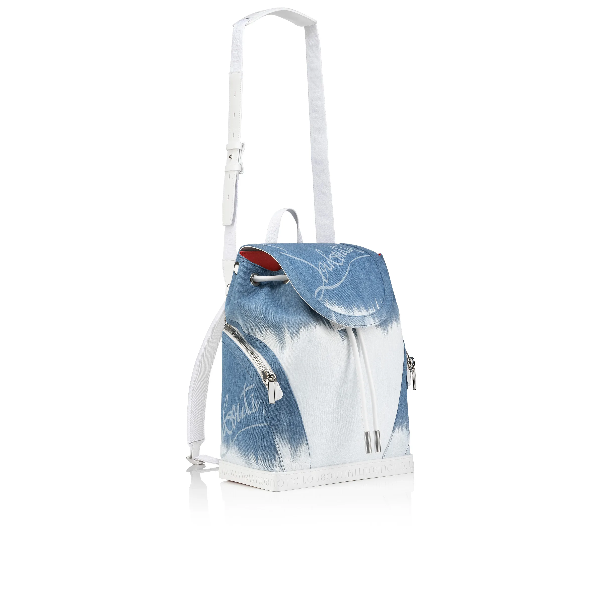 Explorafunk small Backpack - Denim brushed effect - Blue