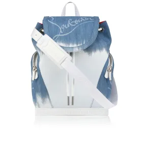 Explorafunk small Backpack - Denim brushed effect - Blue