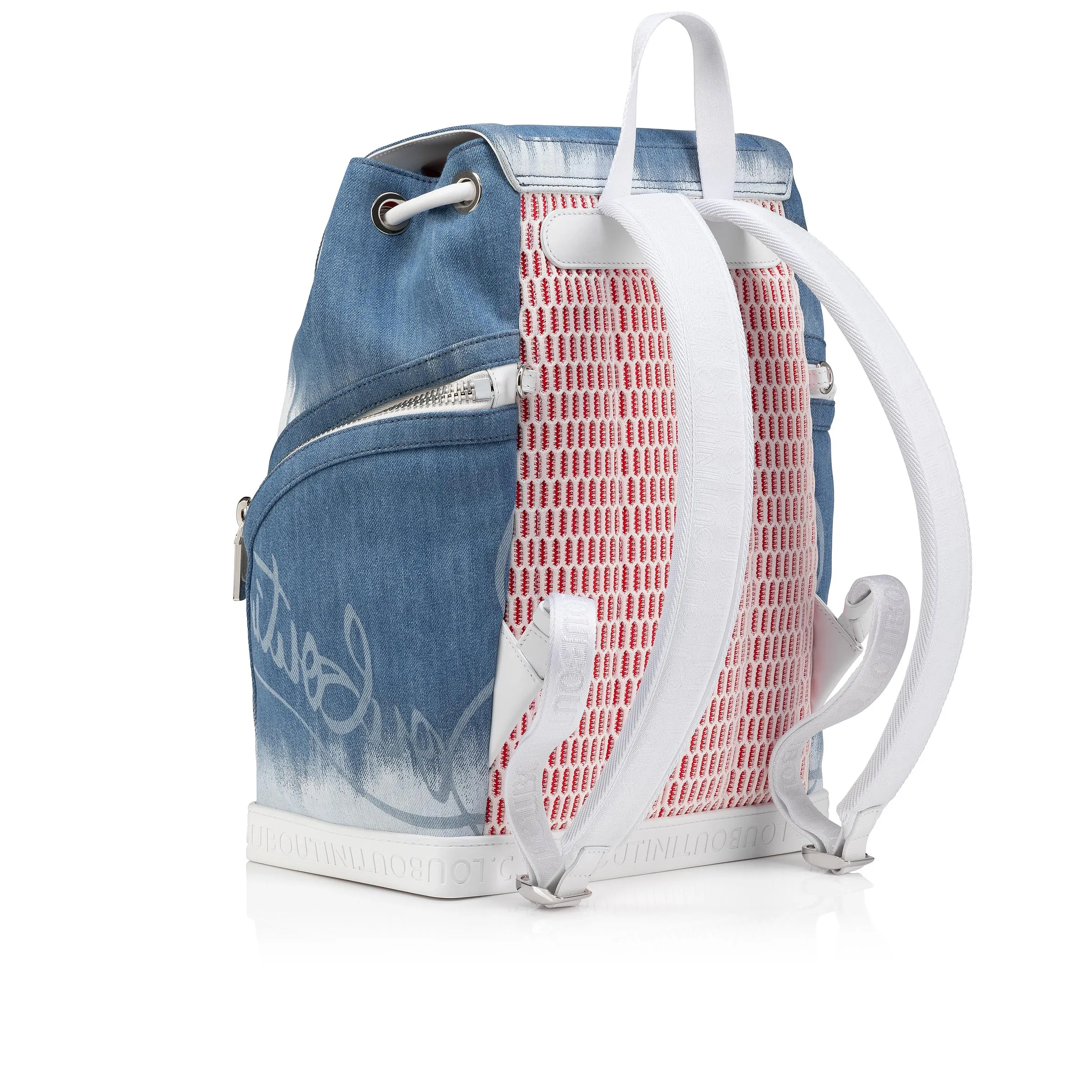 Explorafunk small Backpack - Denim brushed effect - Blue