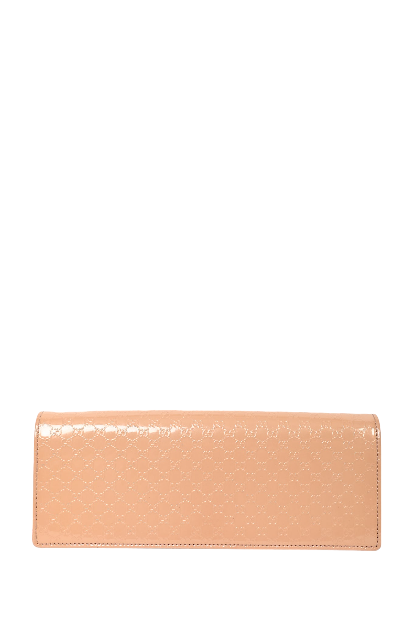 Gucci Beige Patent Microguccissima Broadway Clutch