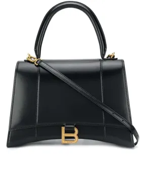 Hourglass Medium Handbag in Black