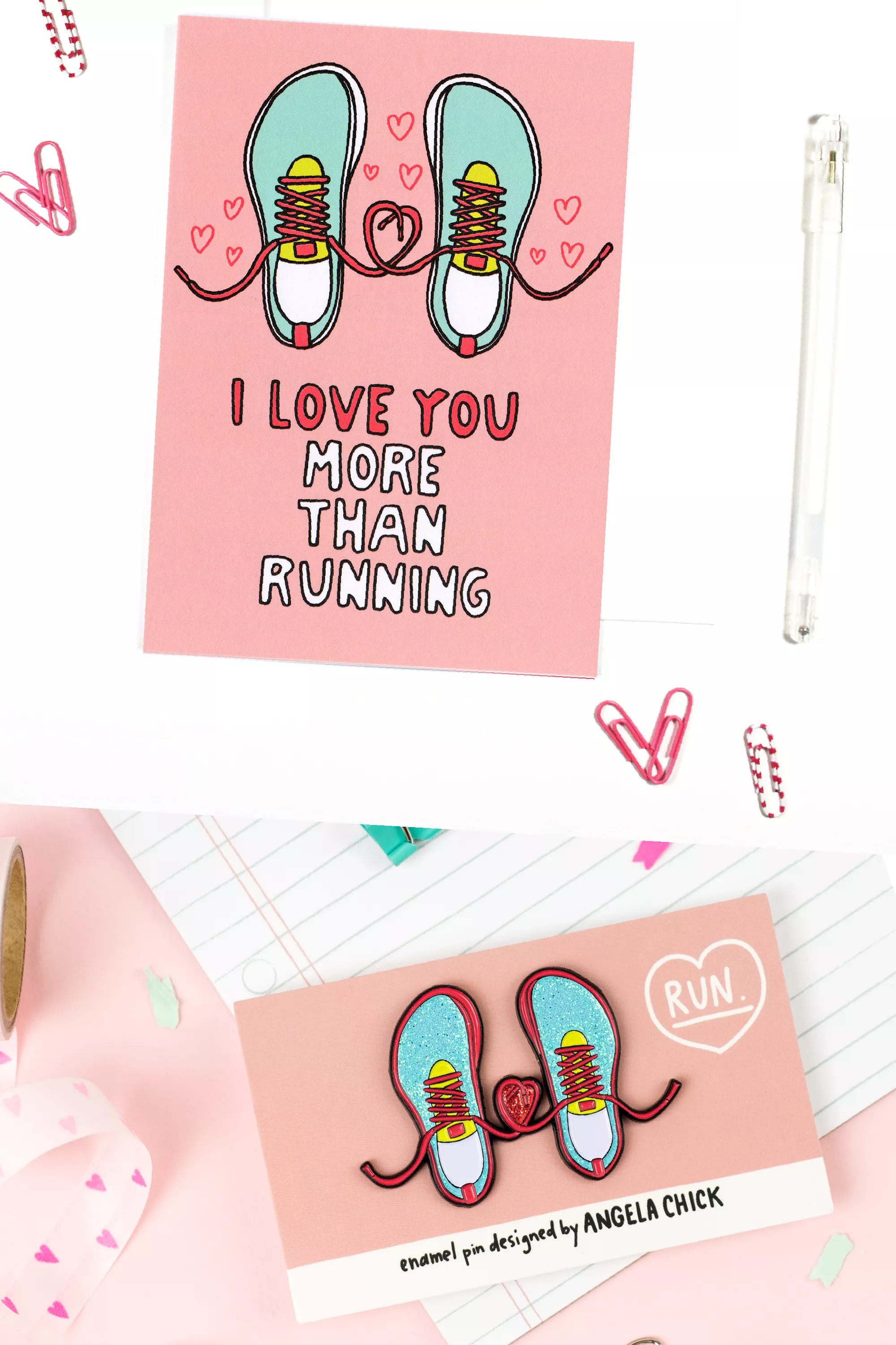 I Love You More Than Running Card