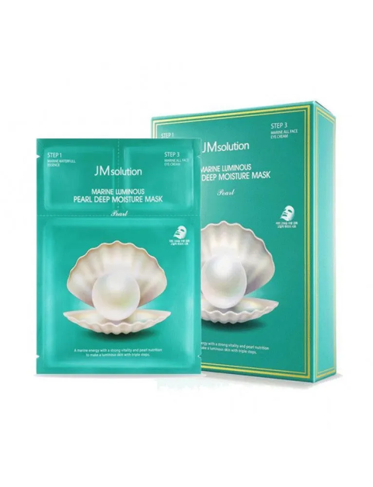 JM Solution Marine Luminous Pearl Deep Moisture Mask - 10 SHEETS