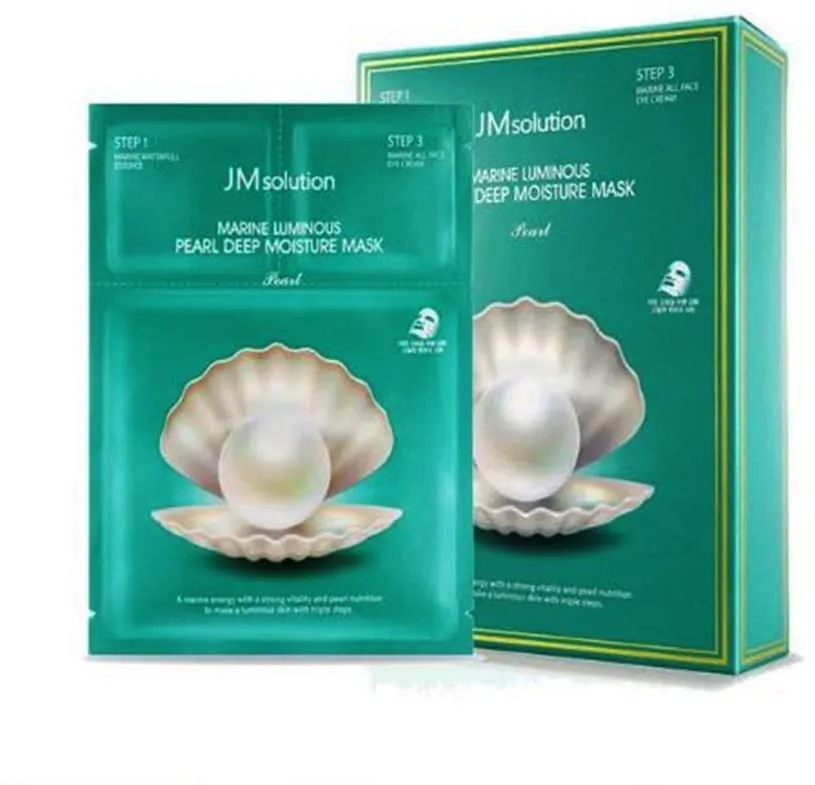 JM Solution Marine Luminous Pearl Deep Moisture Mask - 10 SHEETS