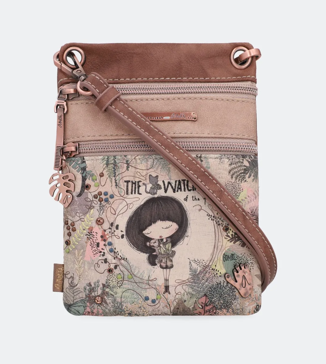 Jungle mini double compartment crossbody bag