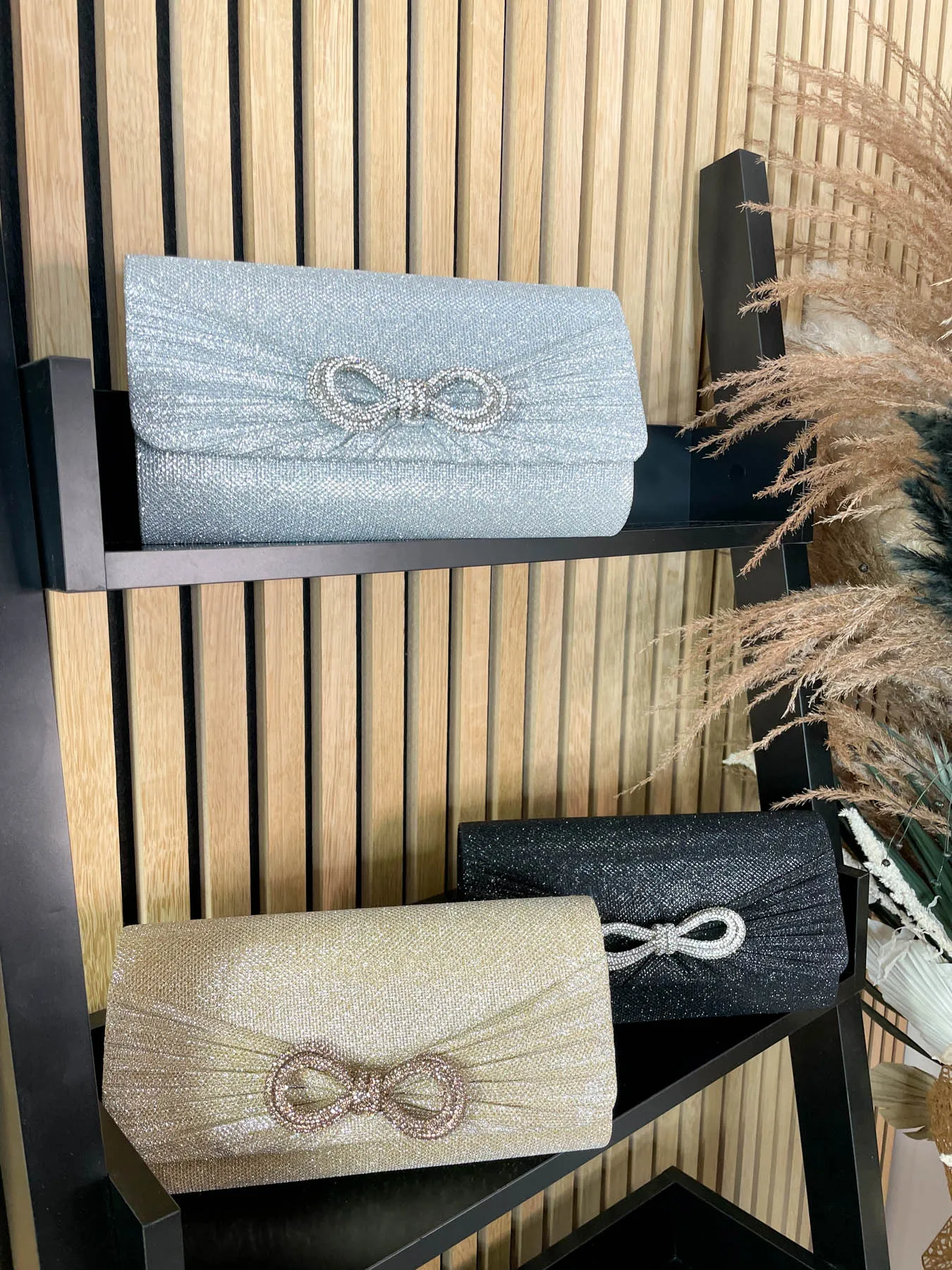 Kaz Bow Clutch - 3 Colours