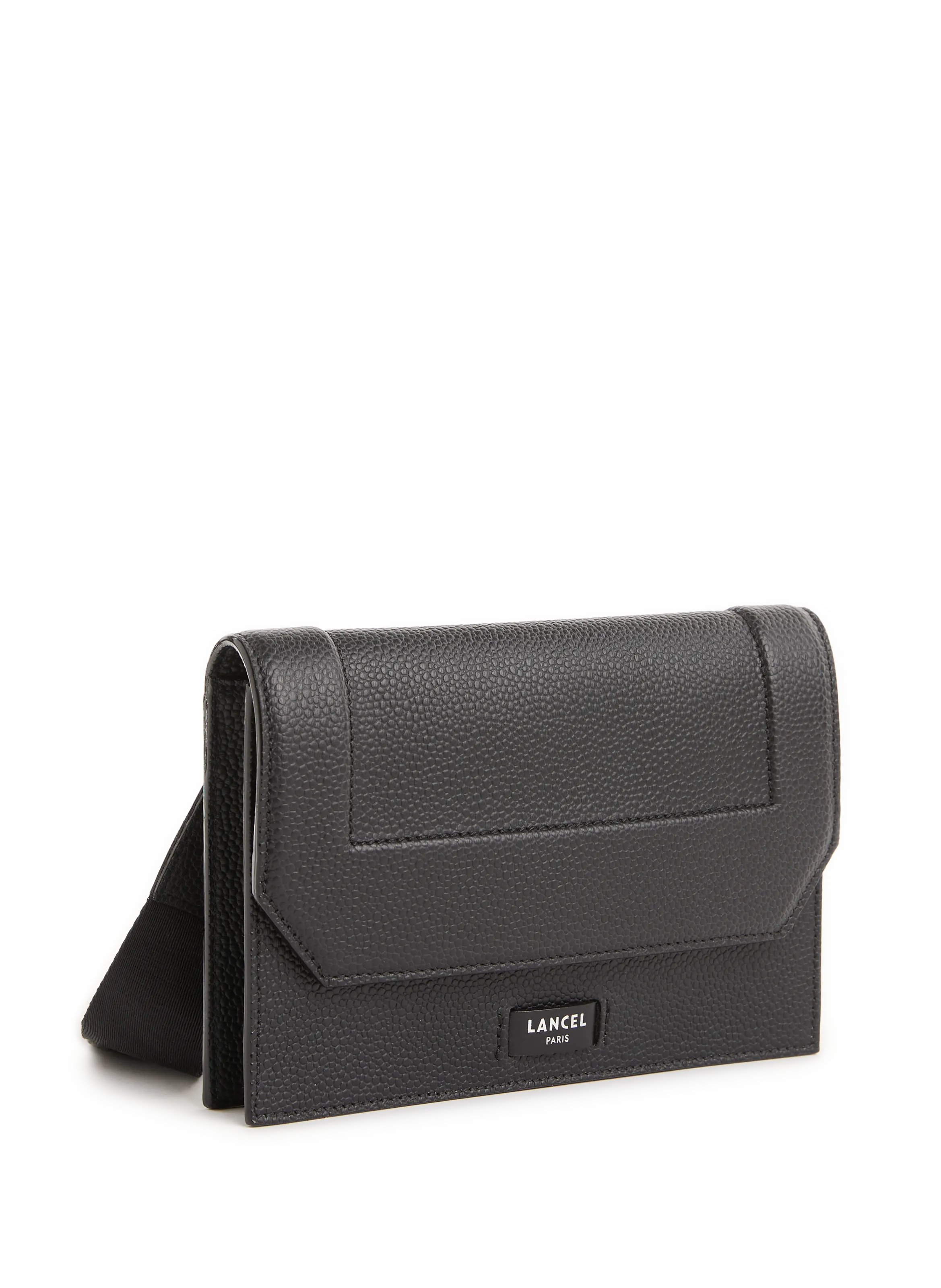 LANCEL  Ninon grained leather mini bag - Black