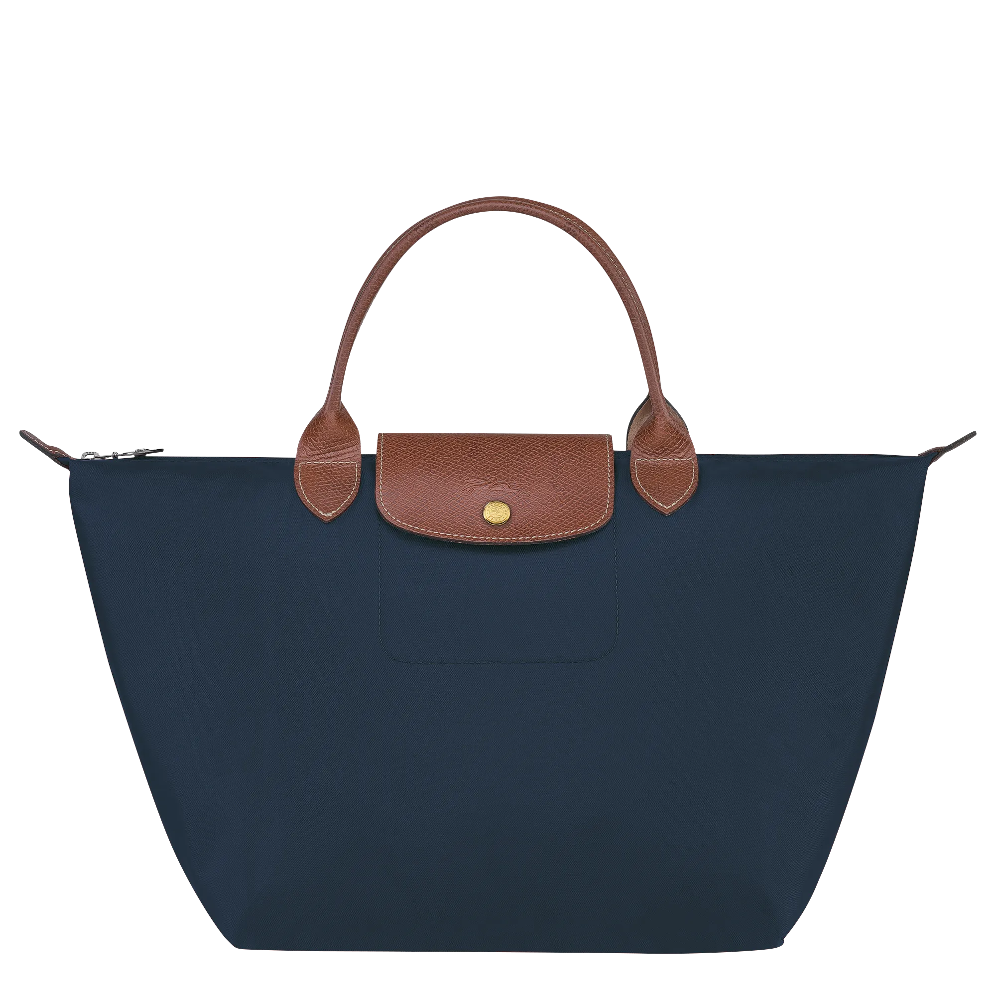 Le Pliage Original M Handbag Navy - Recycled canvas