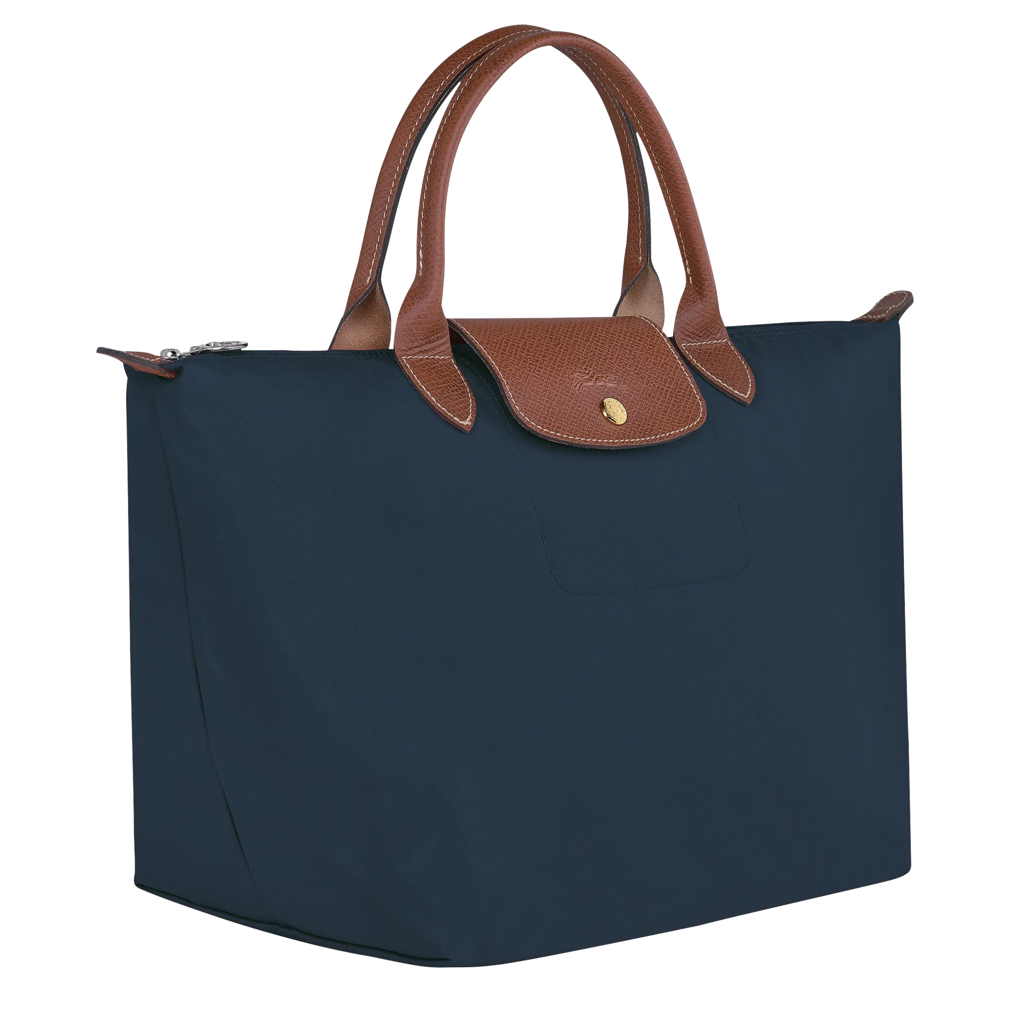 Le Pliage Original M Handbag Navy - Recycled canvas