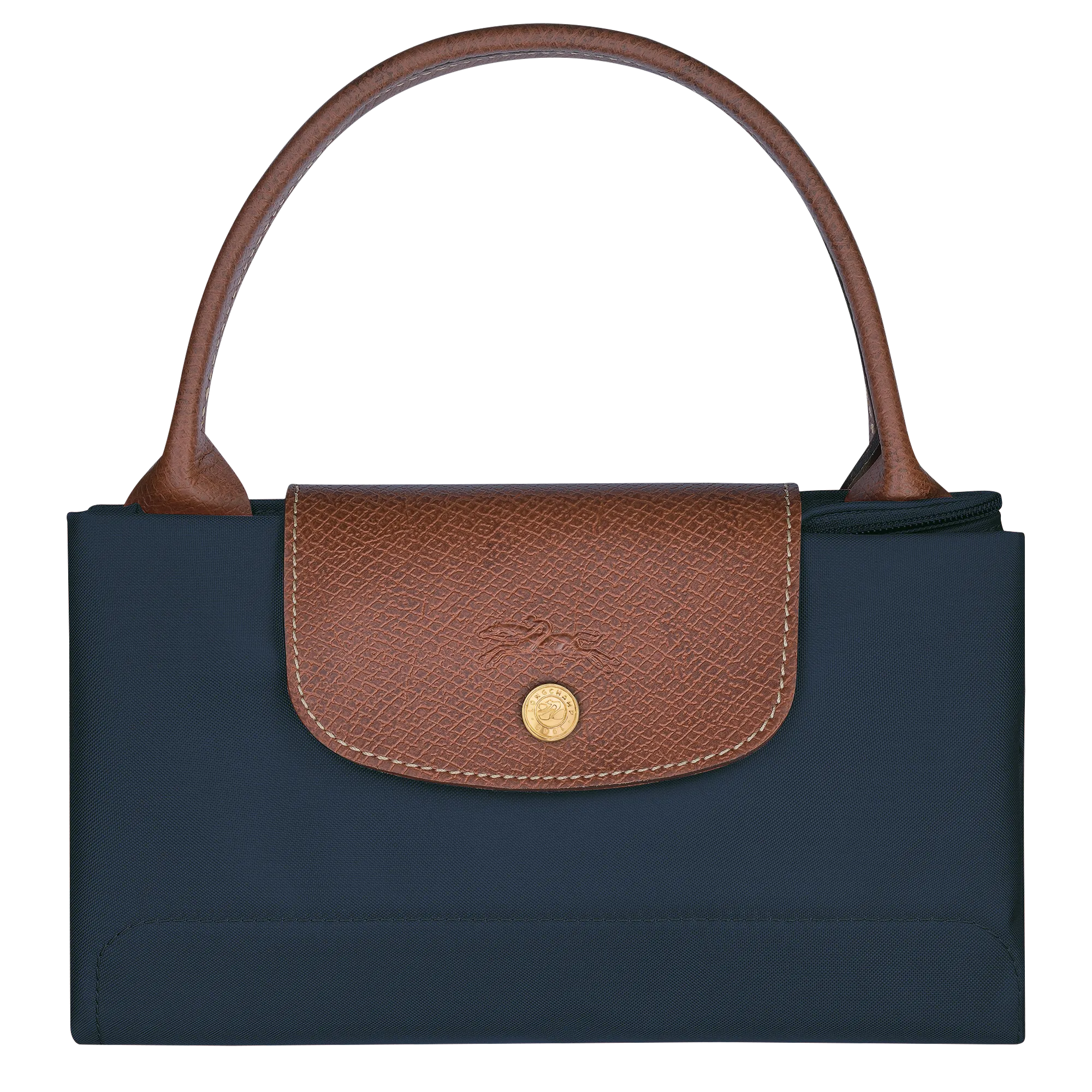 Le Pliage Original M Handbag Navy - Recycled canvas