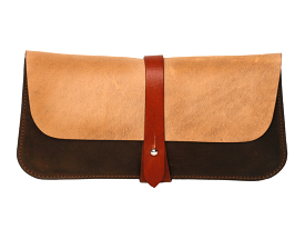 Lily Clutch (Crazy Horse/Natural Brown/Chestnut)