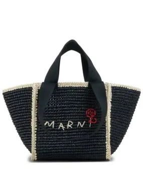 logo embroidered woven tote bag SHMP0121L0P6769