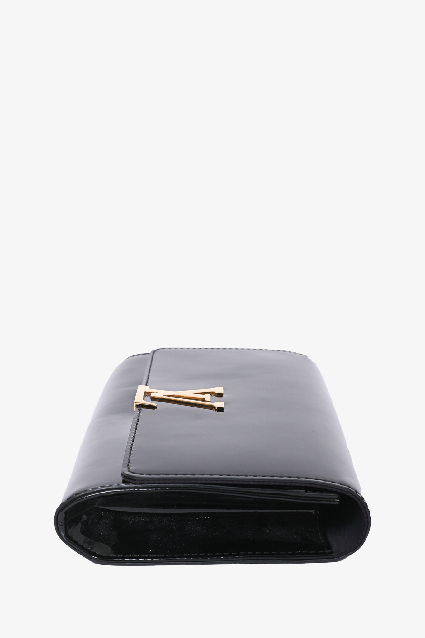 Louis Vuitton Black Vernis 'Louise' Clutch