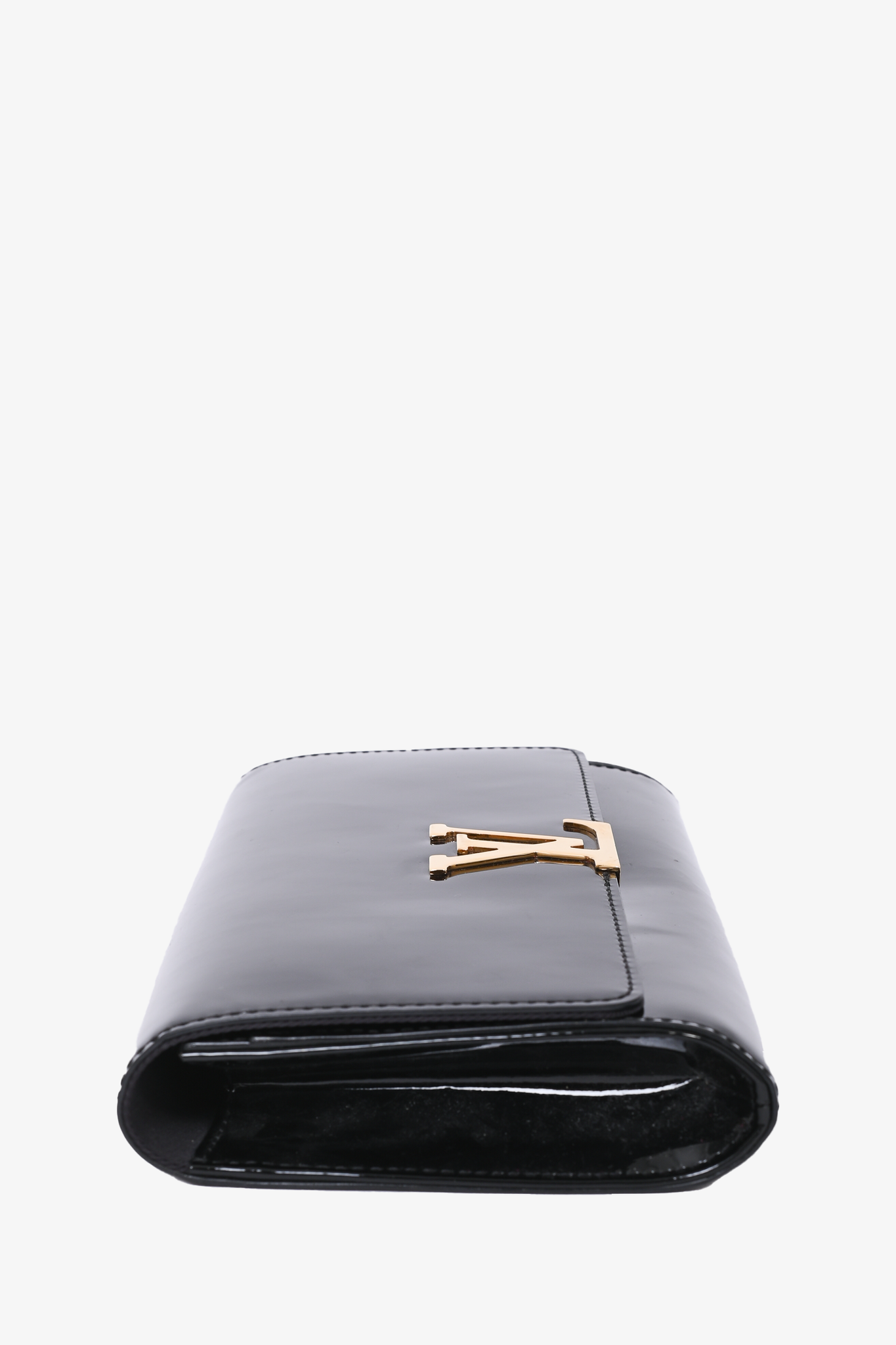 Louis Vuitton Black Vernis 'Louise' Clutch