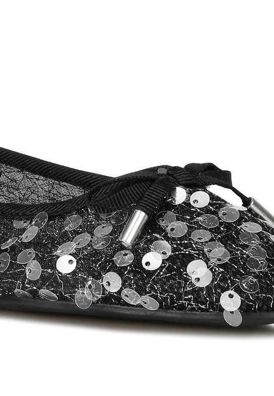 Lysander Sequin Sheer Ballet Flats