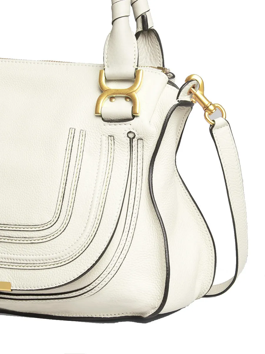 Marcie Handbag in Natural White