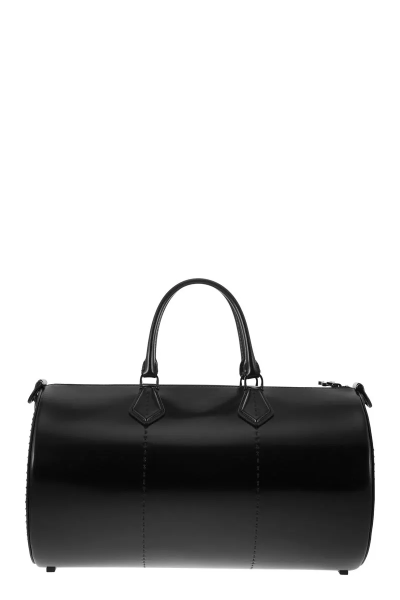 MAX MARA Stylish Brushed Black Clutch for the Fashion-Forward Women