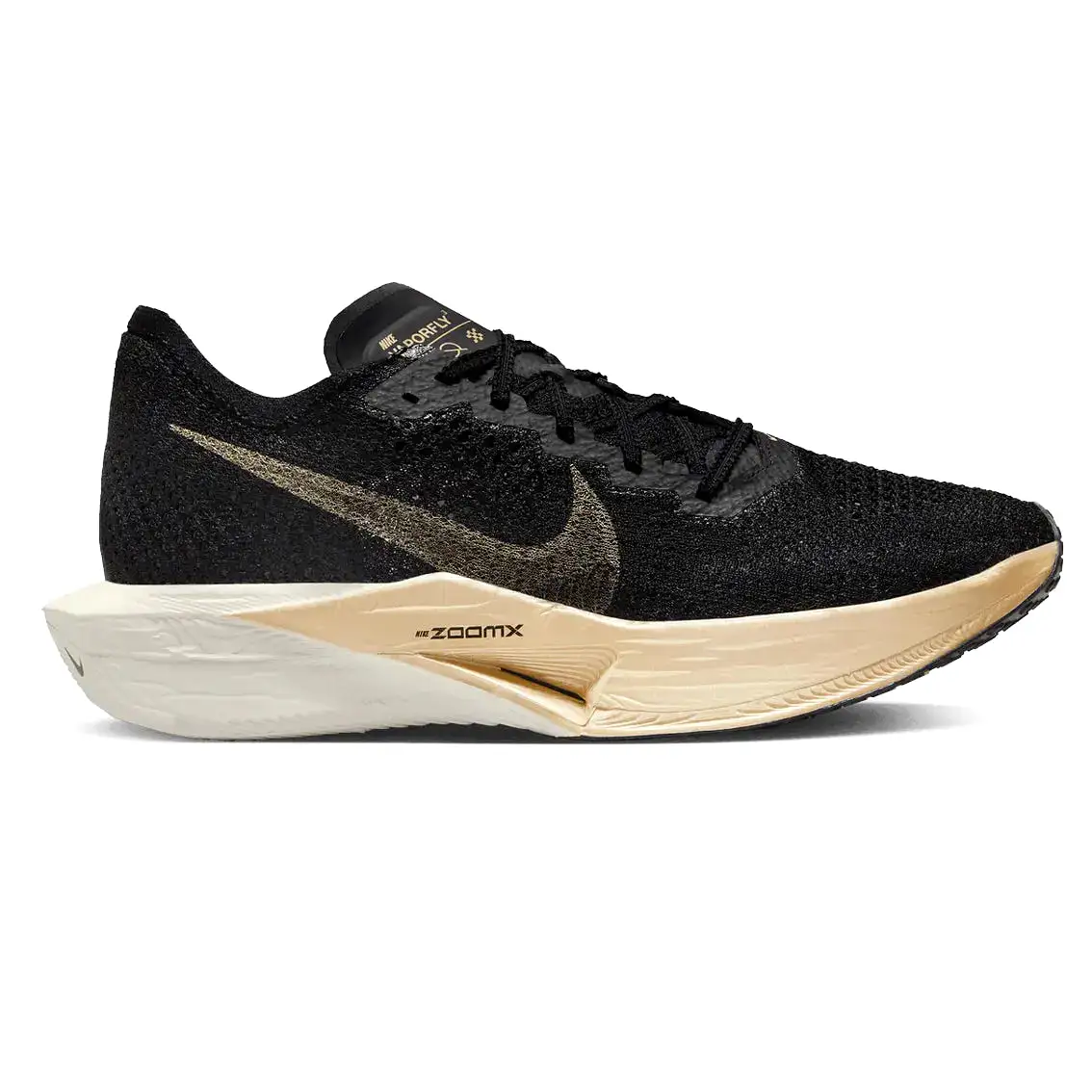 Mens Nike ZoomX Vaporfly Next% 3 - Black / Metallic Gold