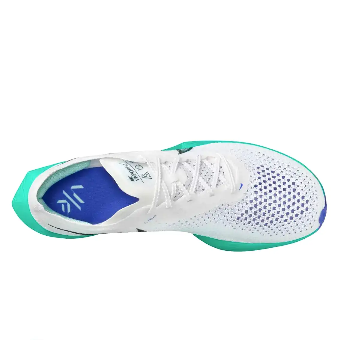 Mens Nike ZoomX Vaporfly Next% 3 - White / Deep Jungle / Jade Ice