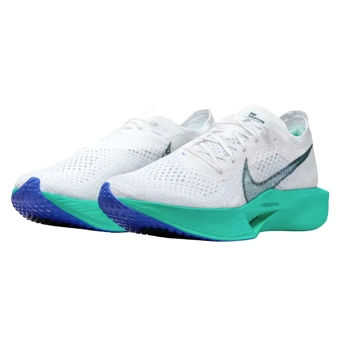 Mens Nike ZoomX Vaporfly Next% 3 - White / Deep Jungle / Jade Ice